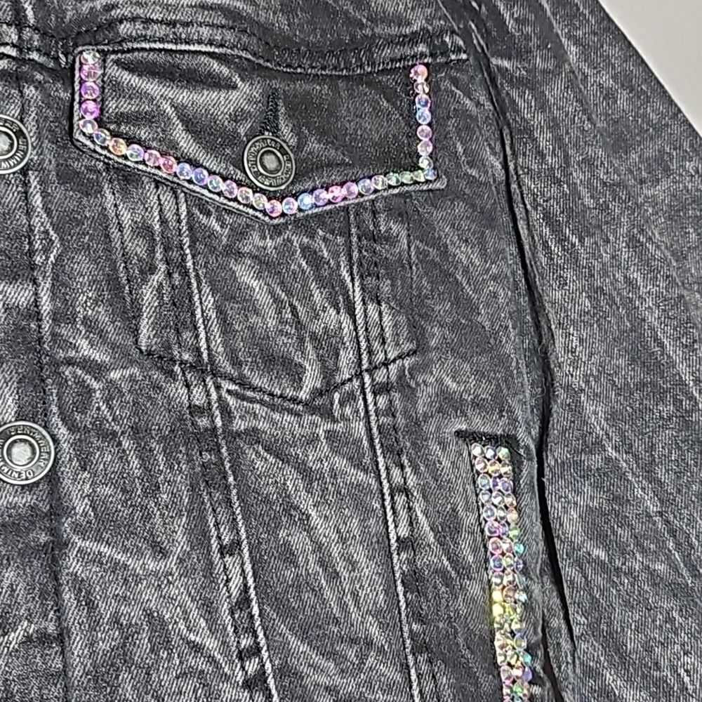 Custom Bling Jean Jacket - Picture 6 of 14